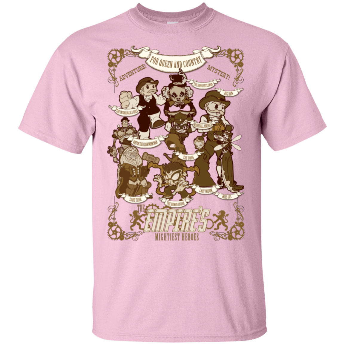 T-Shirts Light Pink / S Steampunk Avengers T-Shirt