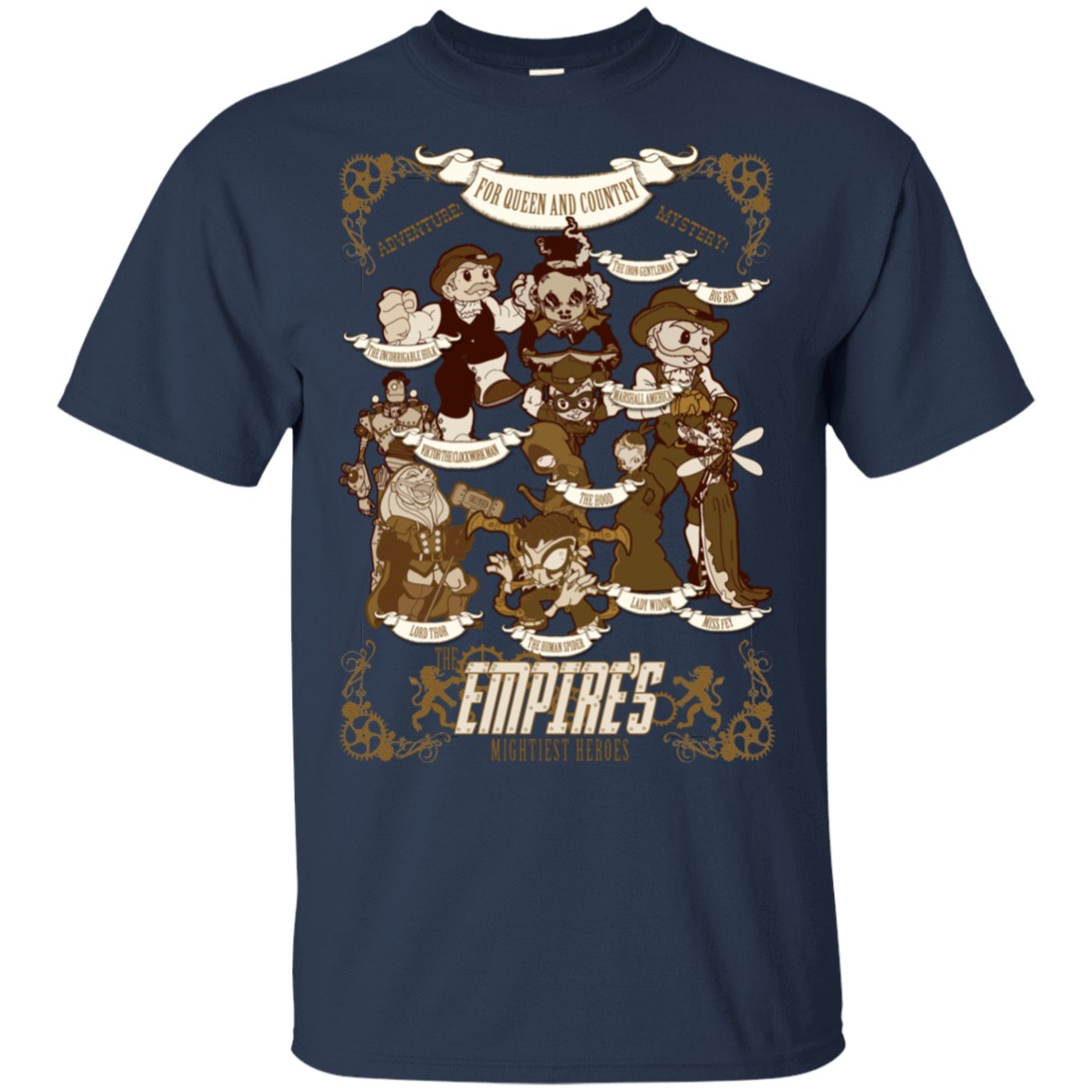 T-Shirts Navy / S Steampunk Avengers T-Shirt