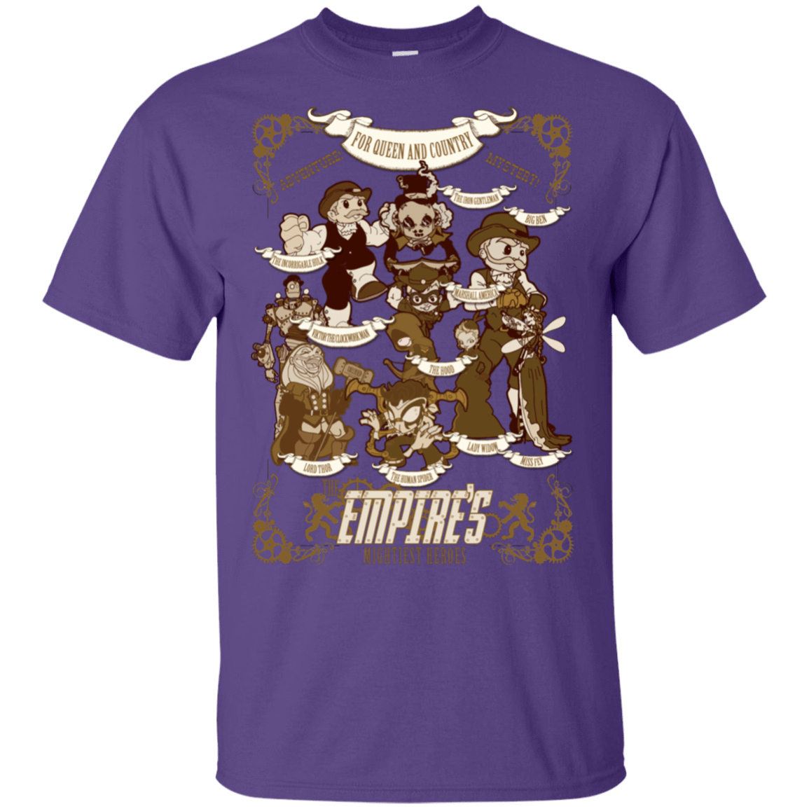 T-Shirts Purple / S Steampunk Avengers T-Shirt