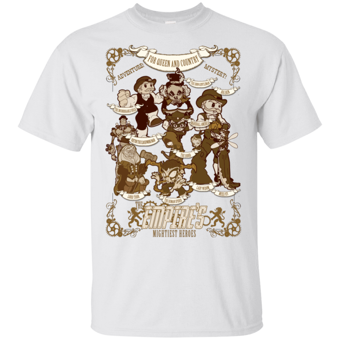 T-Shirts White / S Steampunk Avengers T-Shirt