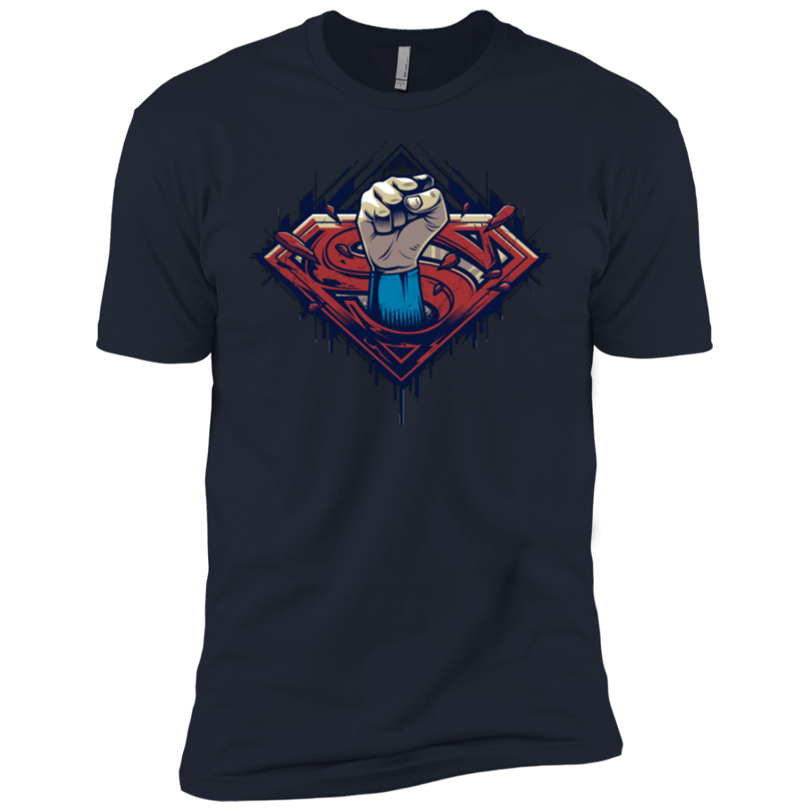 T-Shirts Midnight Navy / YXS Steel Hero Boys Premium T-Shirt