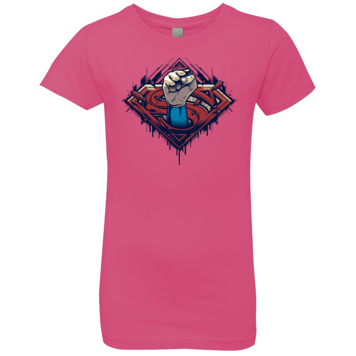 T-Shirts Hot Pink / YXS Steel Hero Girls Premium T-Shirt