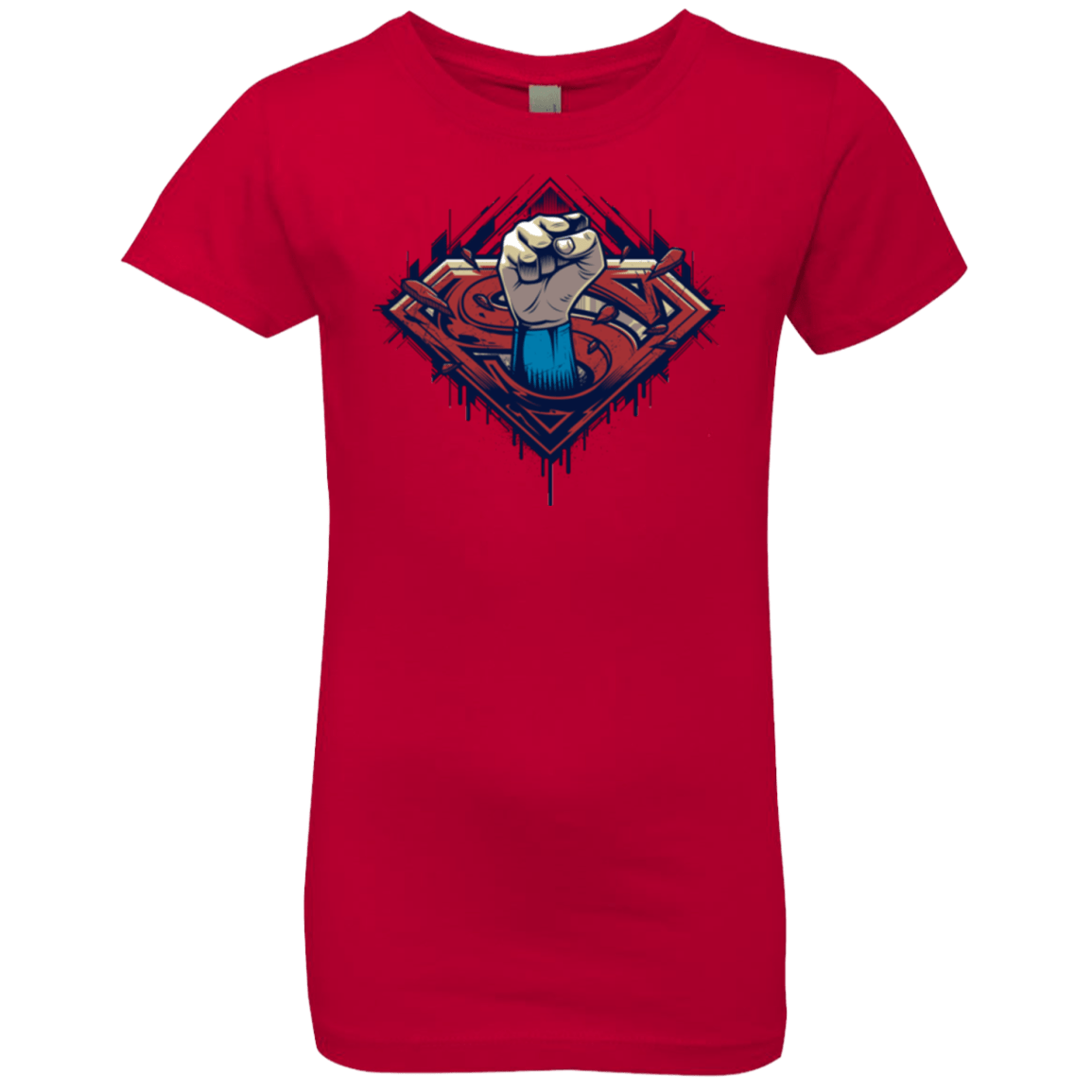 T-Shirts Red / YXS Steel Hero Girls Premium T-Shirt