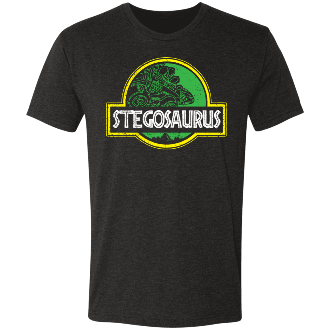 T-Shirts Vintage Black / S Stegosaurus Men's Triblend T-Shirt