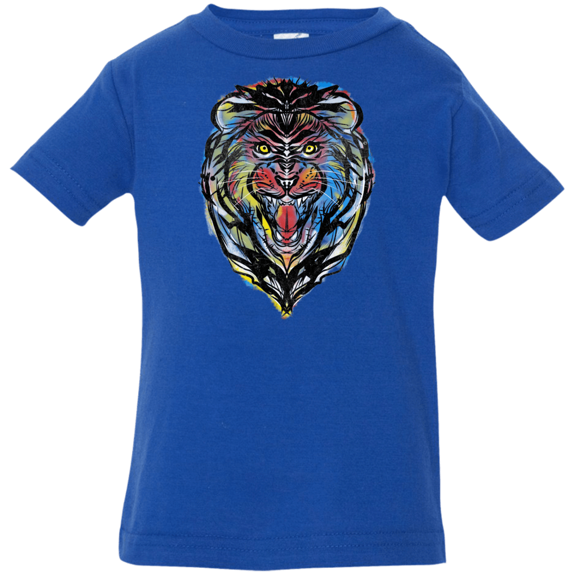 T-Shirts Royal / 6 Months Stencil Lion Infant Premium T-Shirt