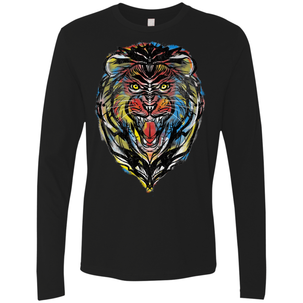 Stencil Lion Men's Premium Long Sleeve