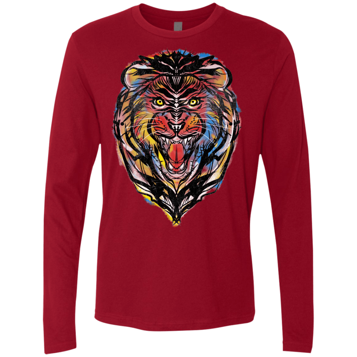 Stencil Lion Men's Premium Long Sleeve