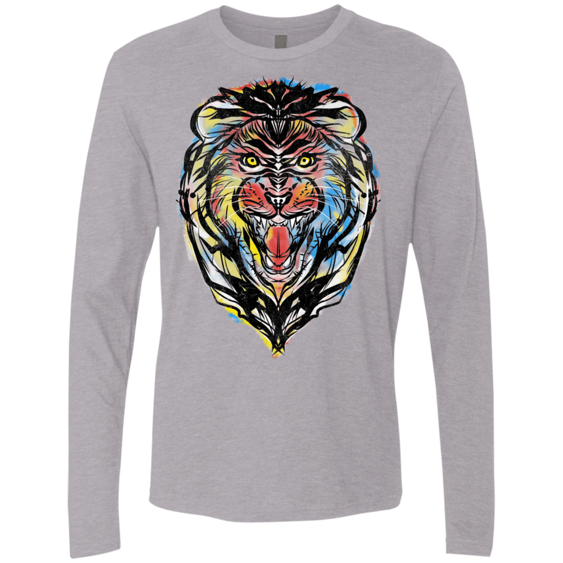 Stencil Lion Men's Premium Long Sleeve
