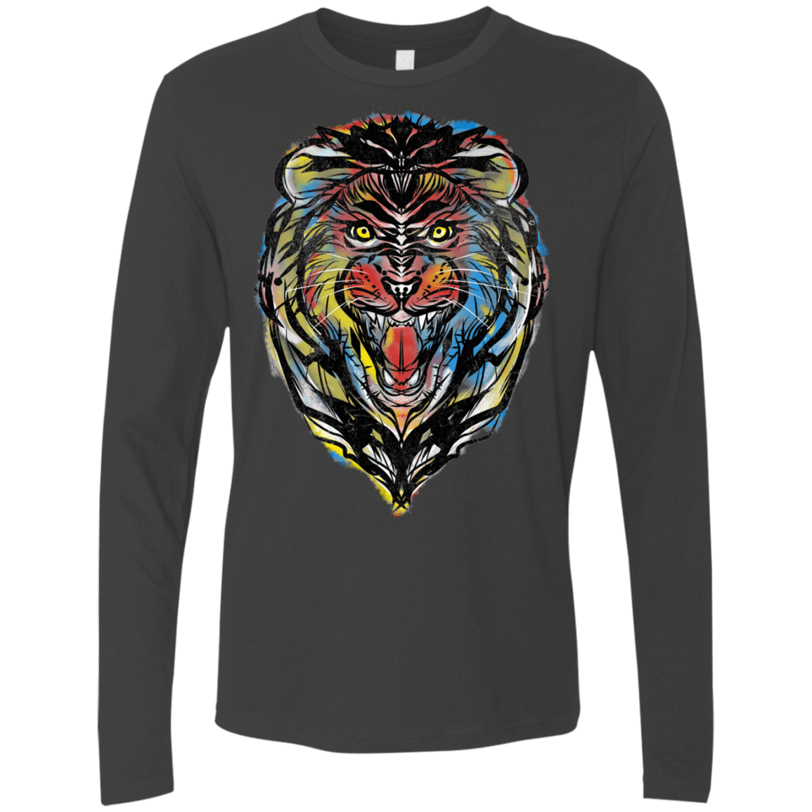 Stencil Lion Men's Premium Long Sleeve