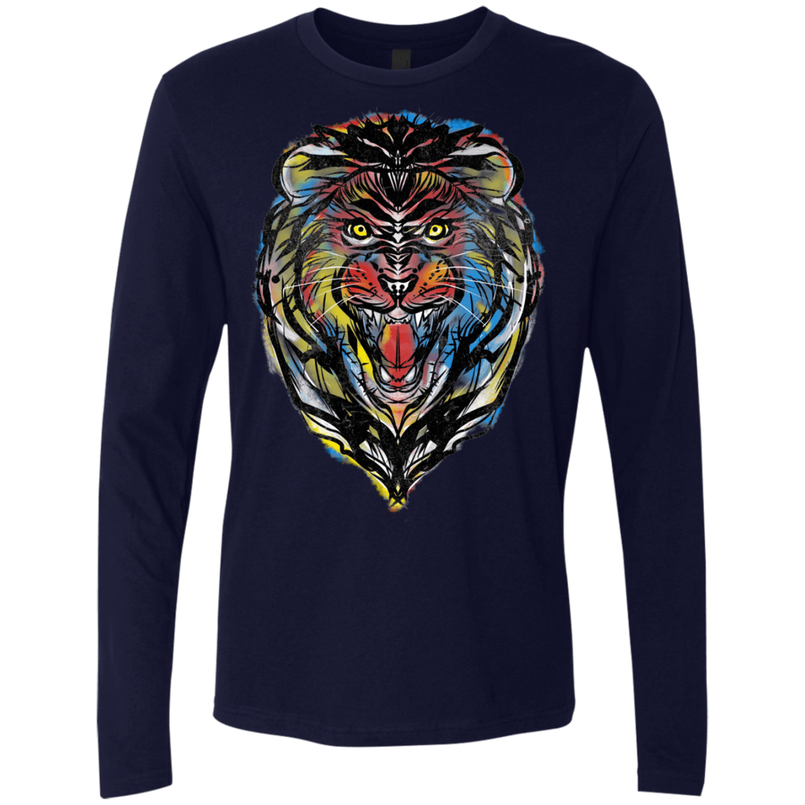 Stencil Lion Men's Premium Long Sleeve