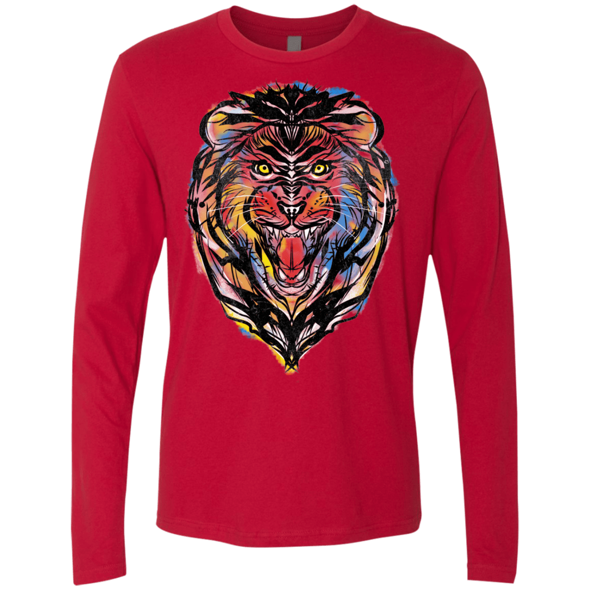 Stencil Lion Men's Premium Long Sleeve