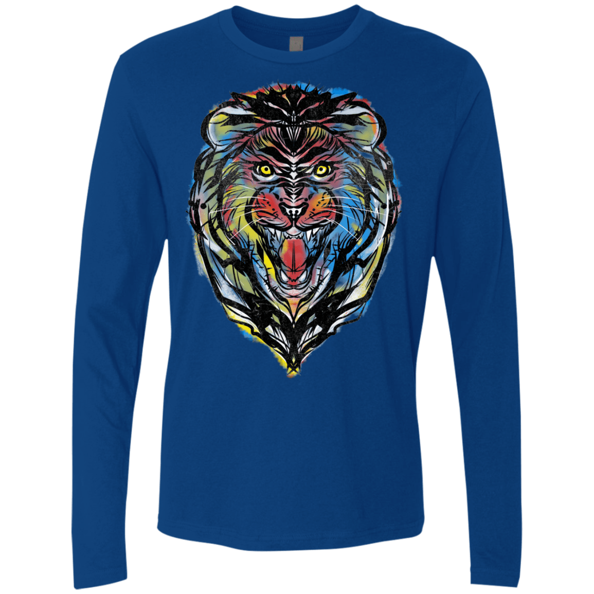 Stencil Lion Men's Premium Long Sleeve