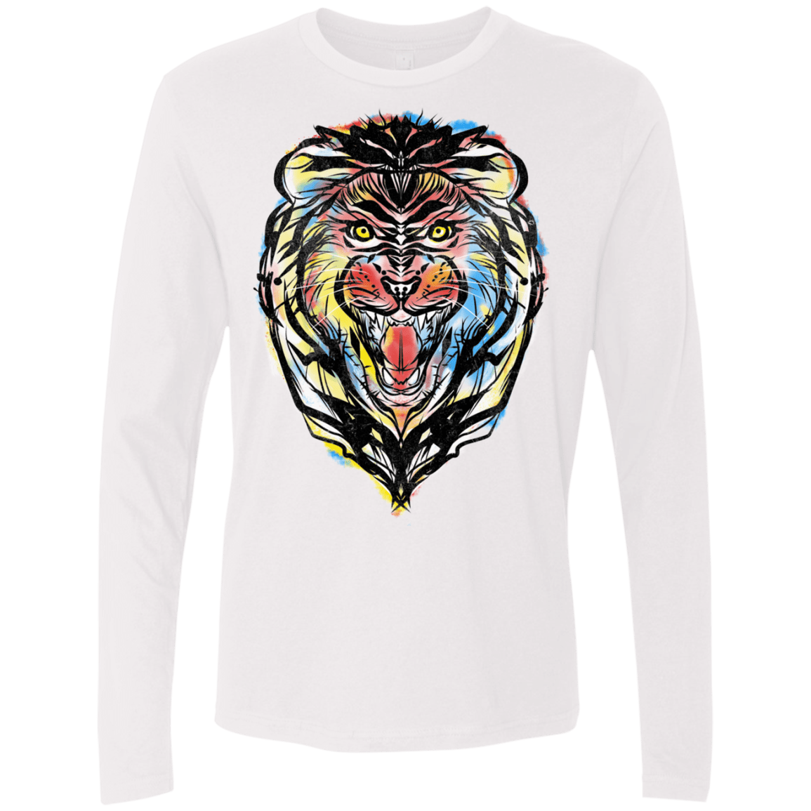 Stencil Lion Men's Premium Long Sleeve