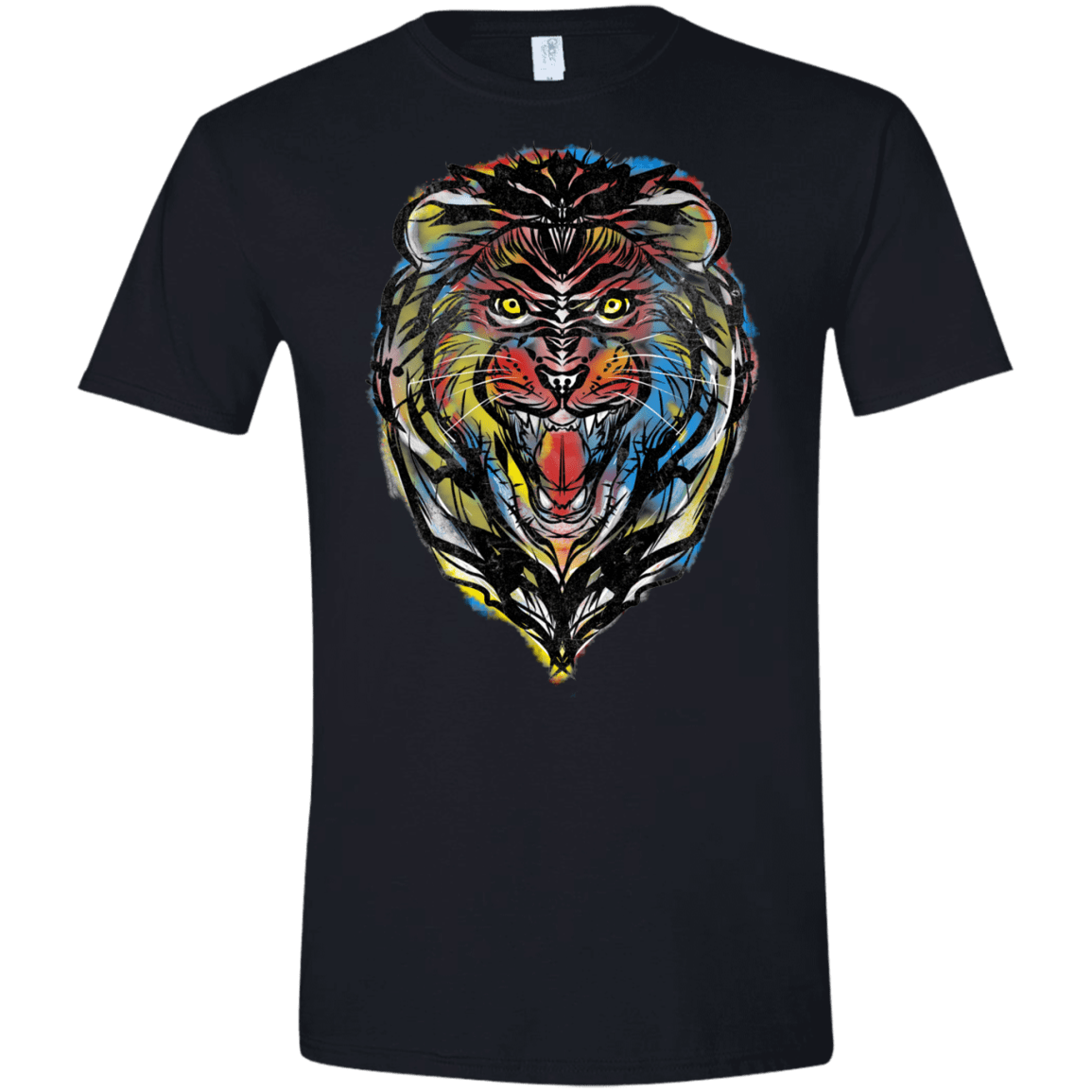Stencil Lion Men's Semi-Fitted Softstyle
