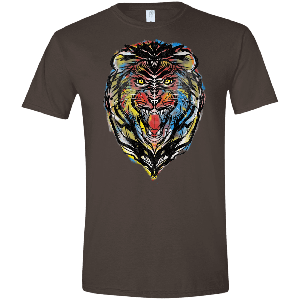 Stencil Lion Men's Semi-Fitted Softstyle