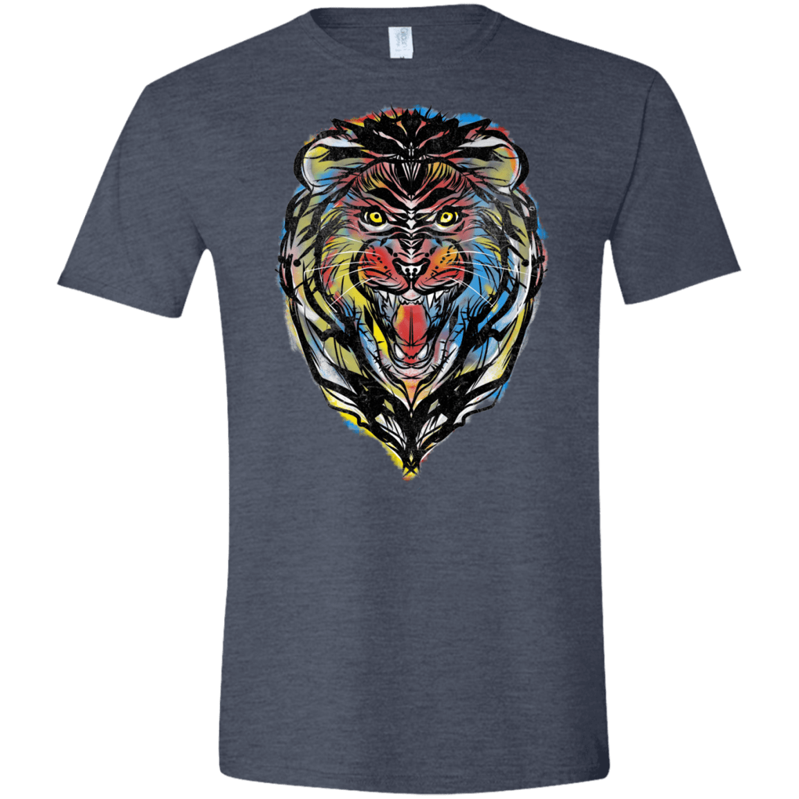 Stencil Lion Men's Semi-Fitted Softstyle