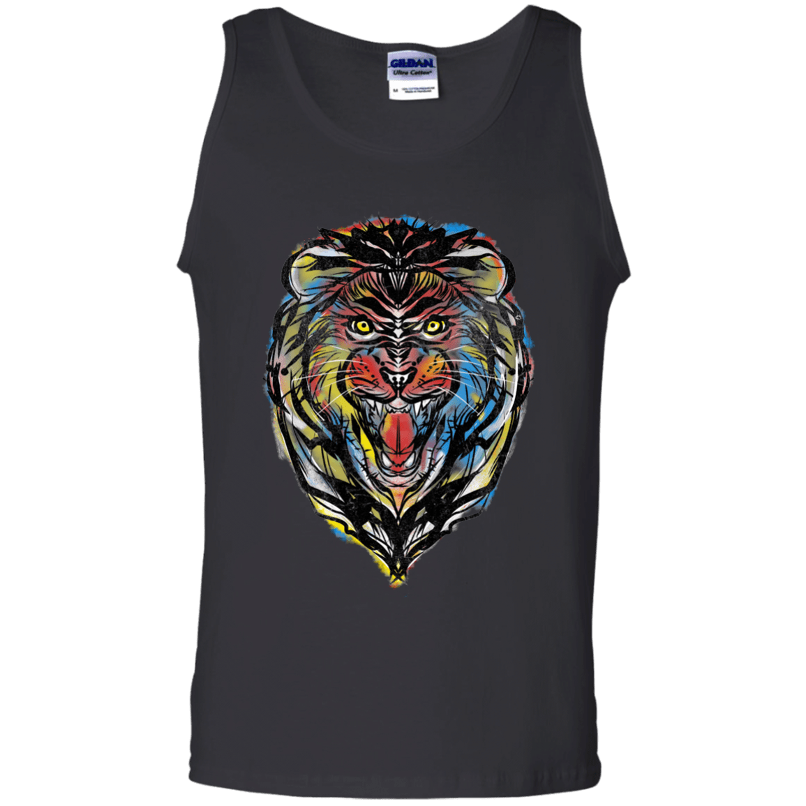 Stencil Lion Men's Tank Top