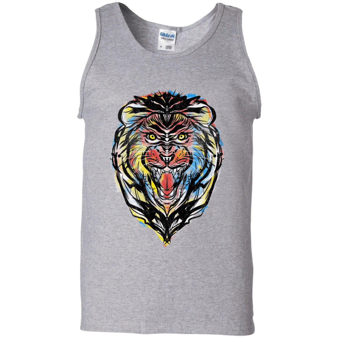 Stencil Lion Men's Tank Top