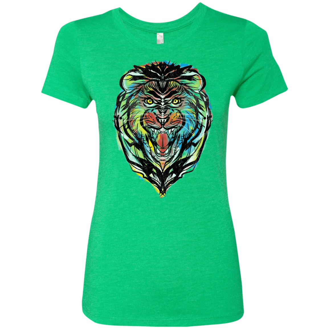 T-Shirts Envy / S Stencil Lion Women's Triblend T-Shirt
