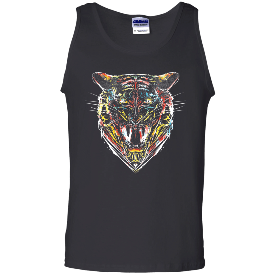 Stencil Tiger Men's Tank Top