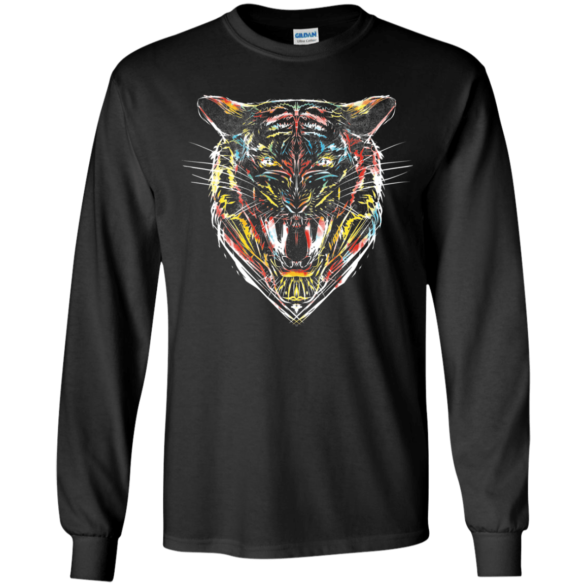 Stencil Tiger Youth Long Sleeve T-Shirt