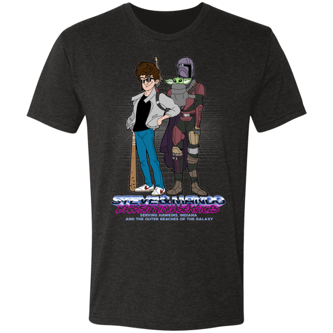 T-Shirts Vintage Black / S Steve and Mando Babysitting Men's Triblend T-Shirt