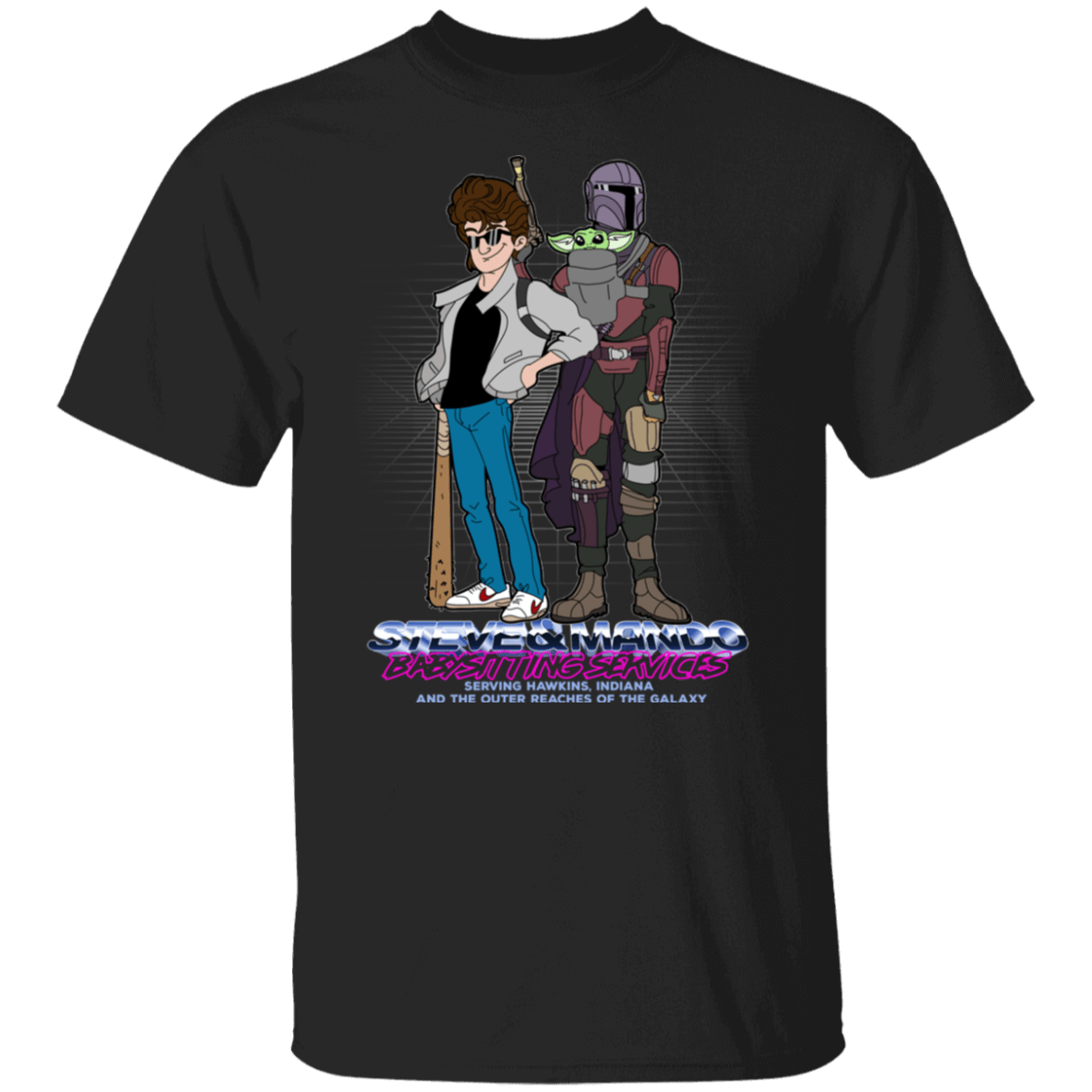 T-Shirts Black / S Steve and Mando Babysitting T-Shirt