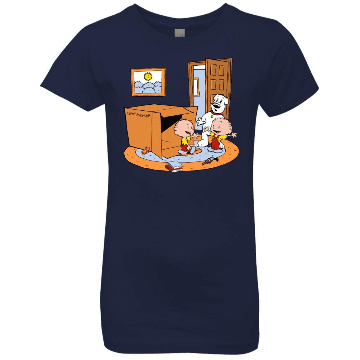 T-Shirts Midnight Navy / YXS Stewie and Brian Girls Premium T-Shirt