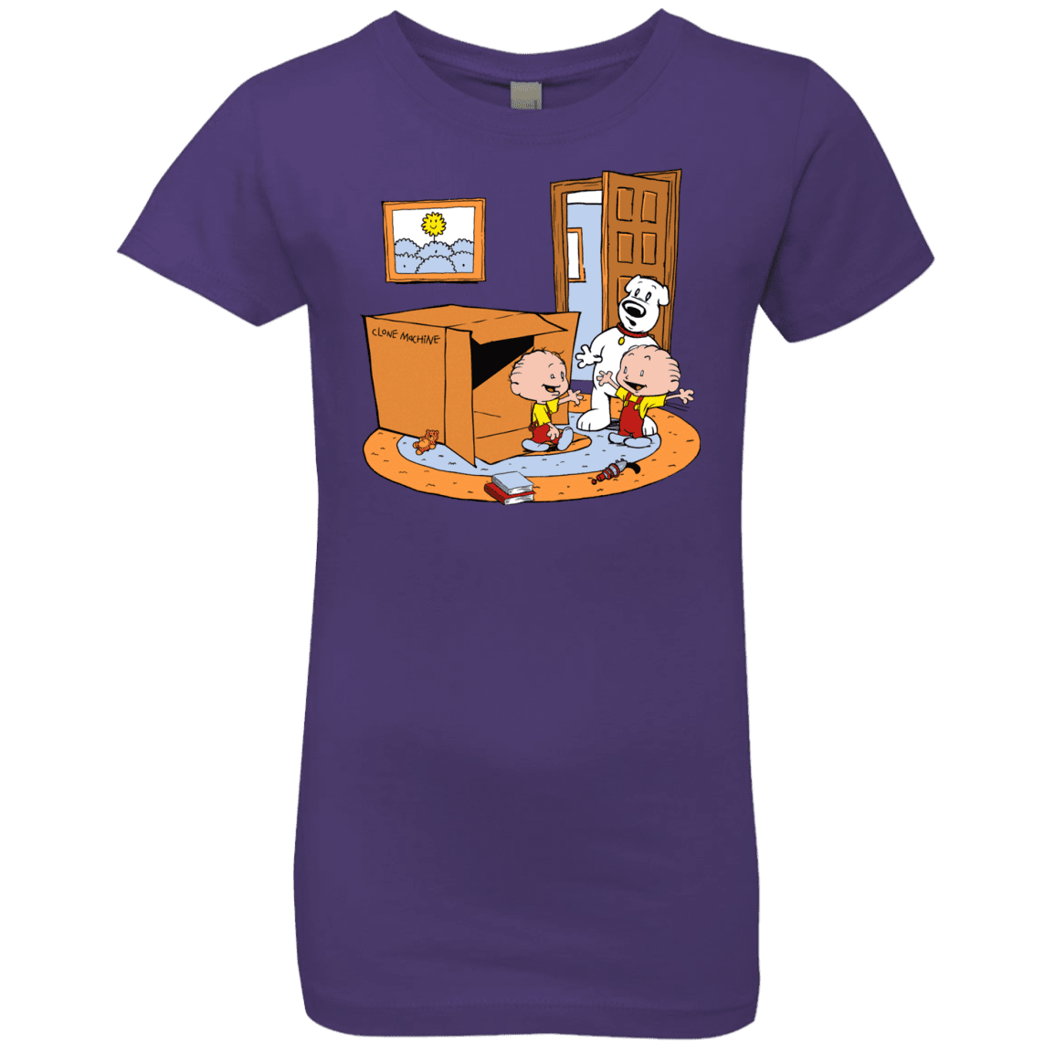 T-Shirts Purple Rush / YXS Stewie and Brian Girls Premium T-Shirt