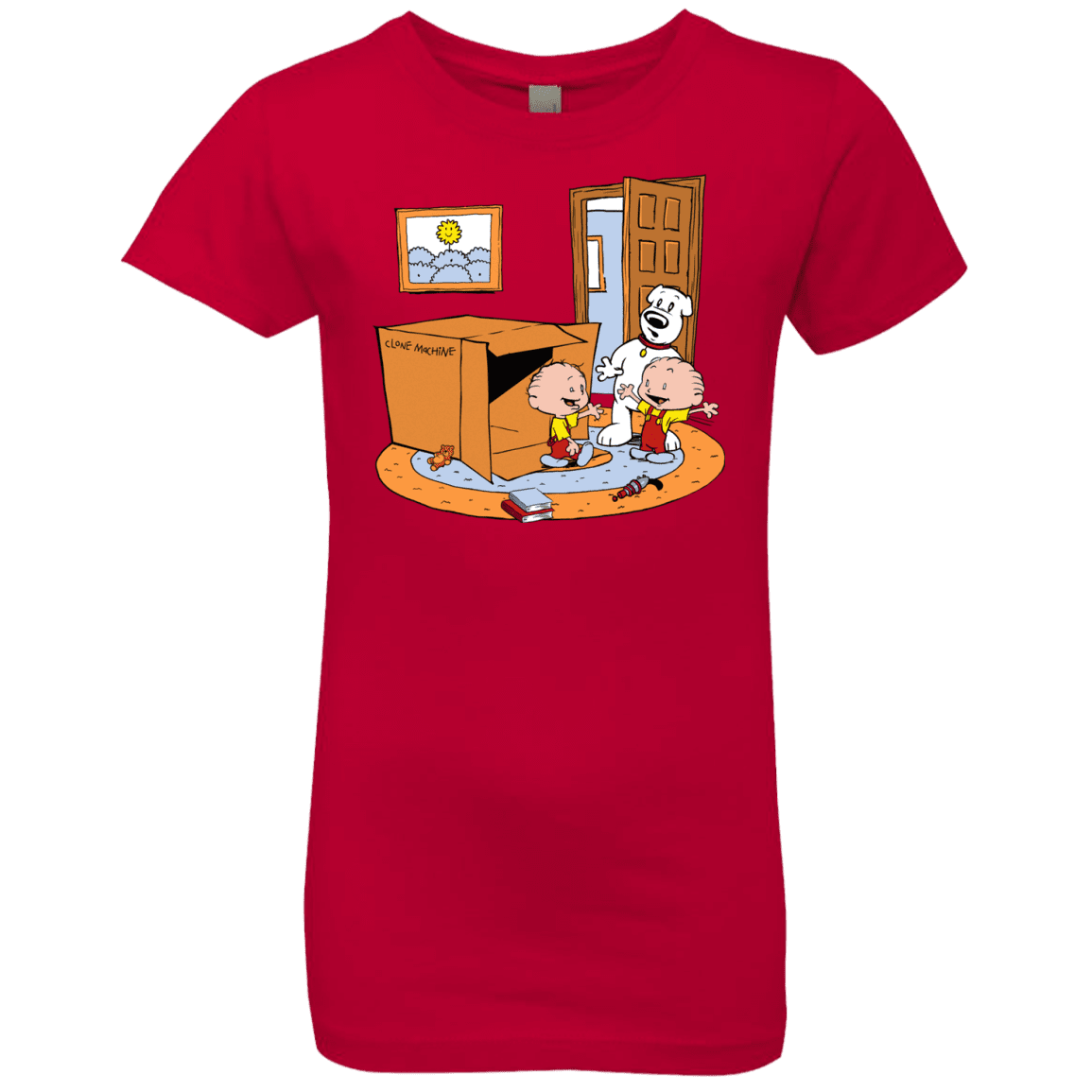 T-Shirts Red / YXS Stewie and Brian Girls Premium T-Shirt