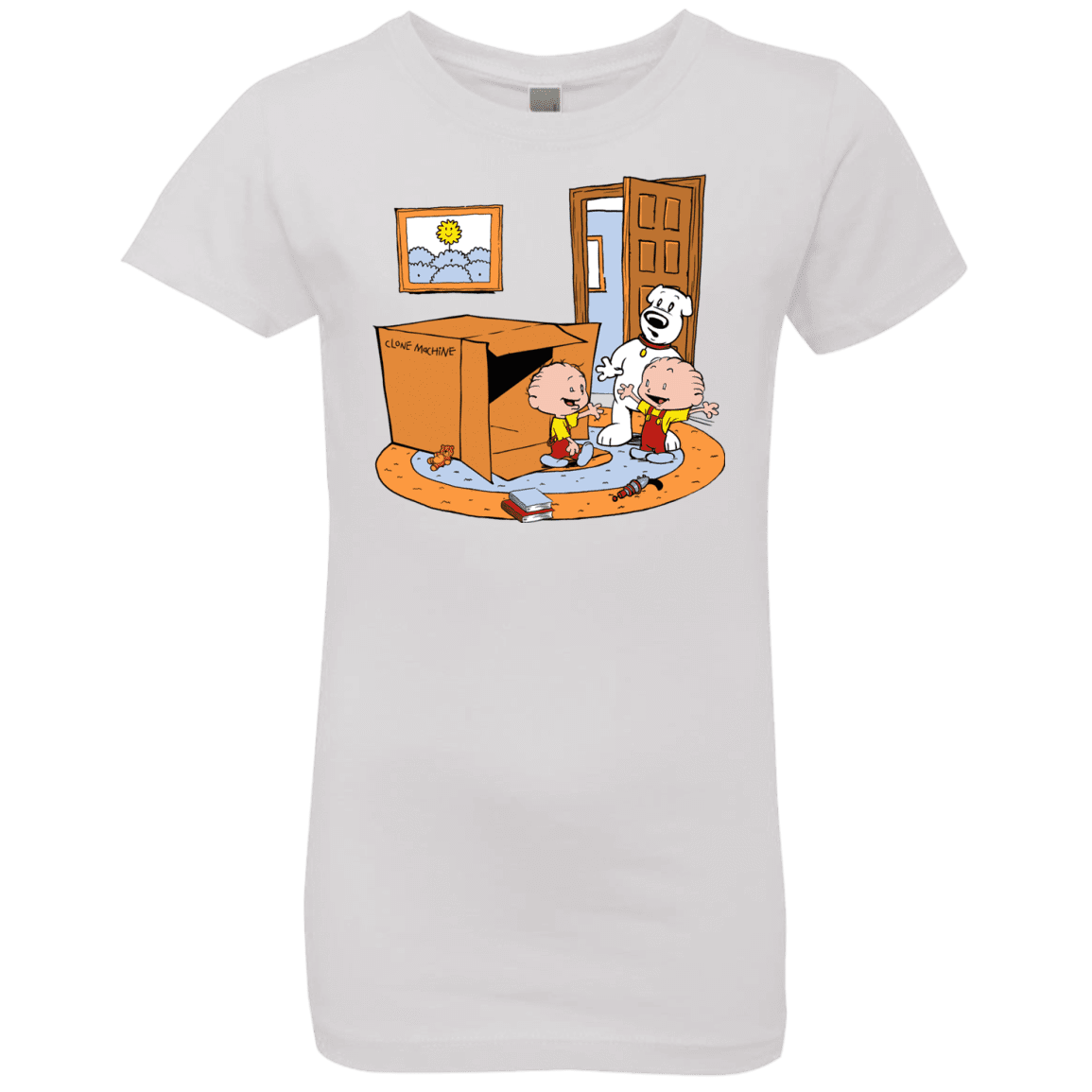T-Shirts White / YXS Stewie and Brian Girls Premium T-Shirt