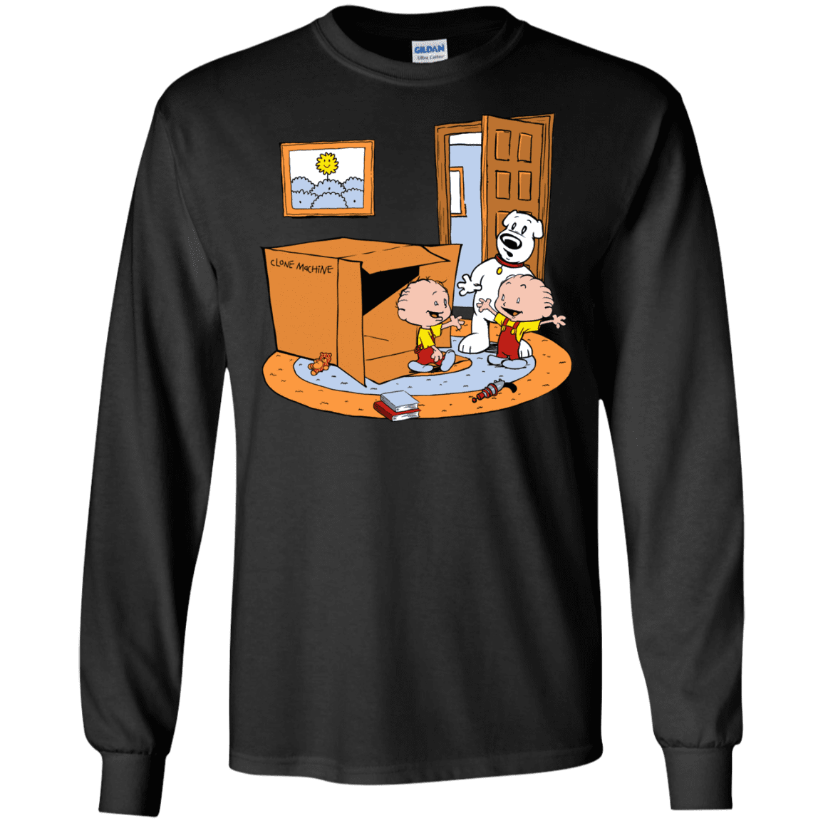 T-Shirts Black / S Stewie and Brian Men's Long Sleeve T-Shirt