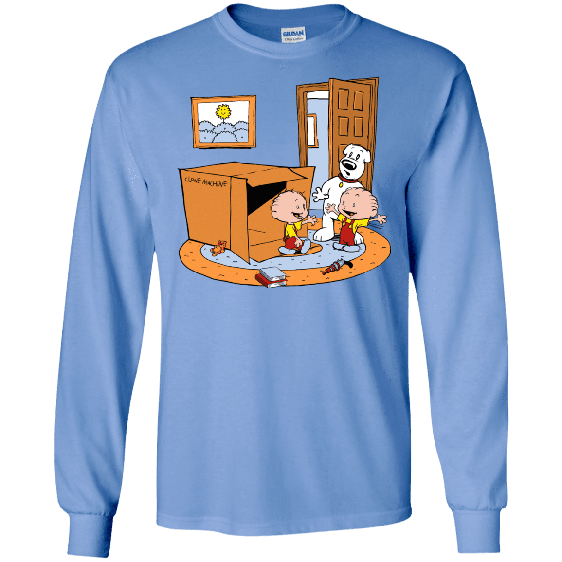 T-Shirts Carolina Blue / S Stewie and Brian Men's Long Sleeve T-Shirt