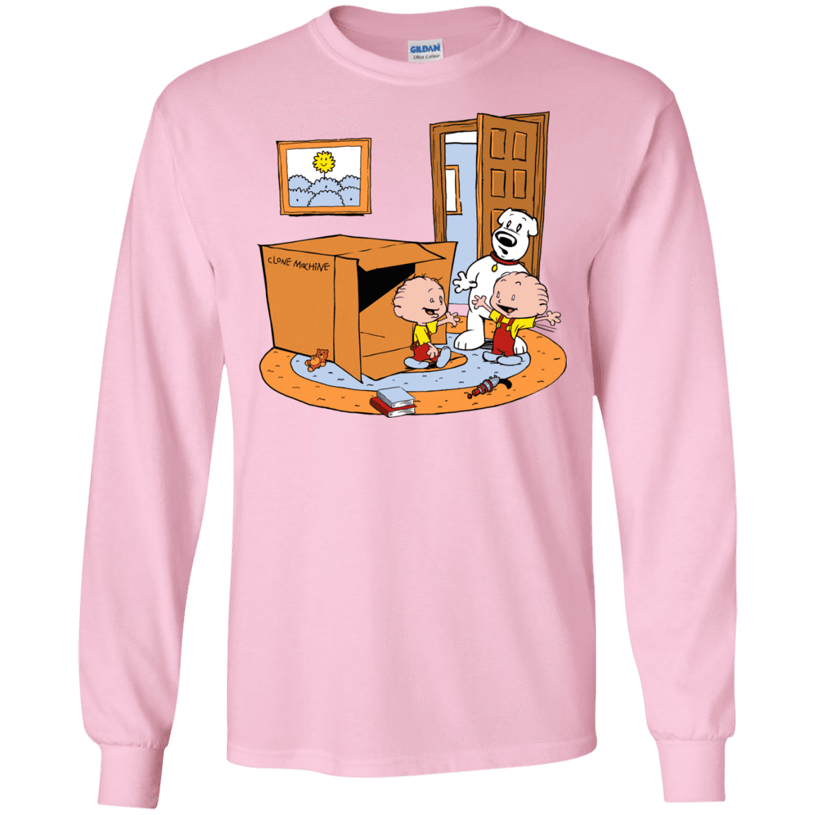 T-Shirts Light Pink / S Stewie and Brian Men's Long Sleeve T-Shirt