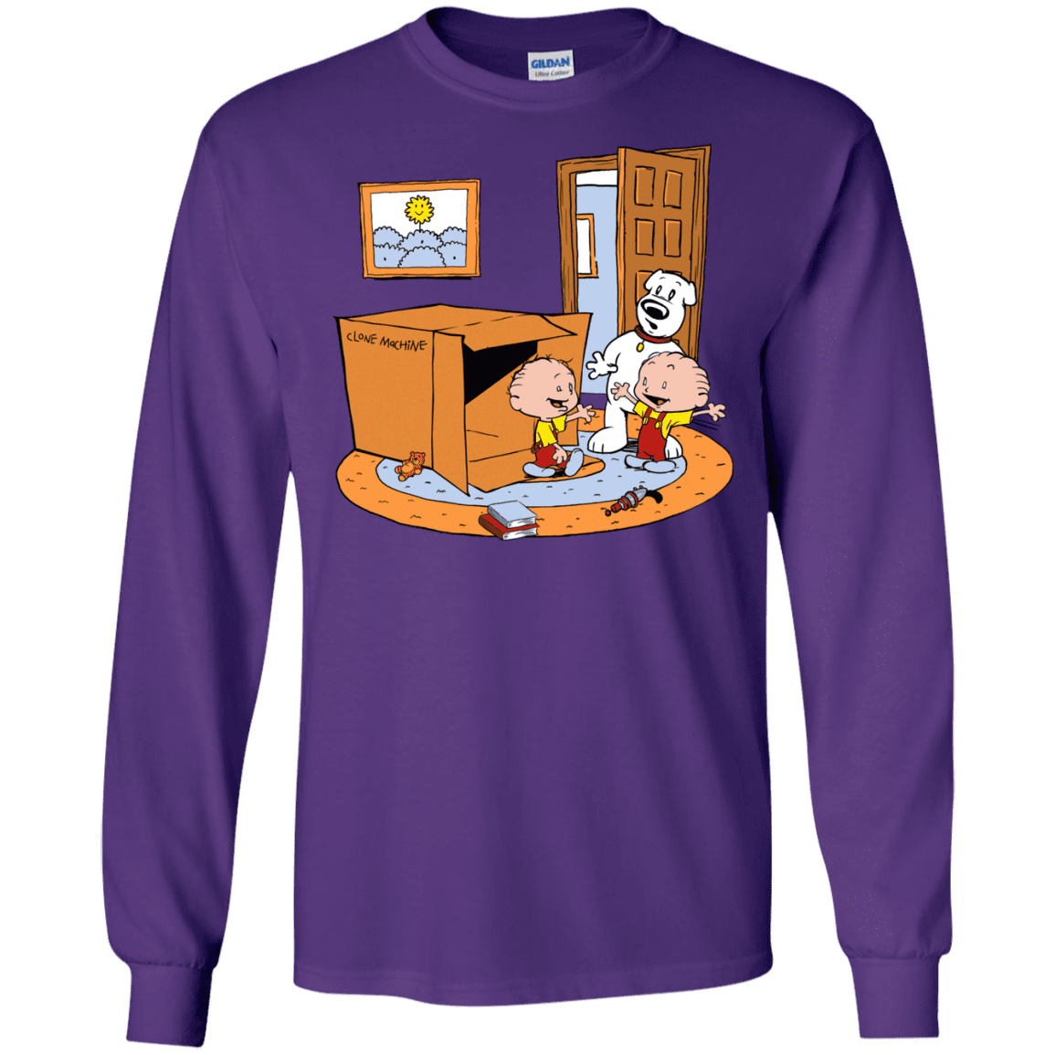 T-Shirts Purple / S Stewie and Brian Men's Long Sleeve T-Shirt