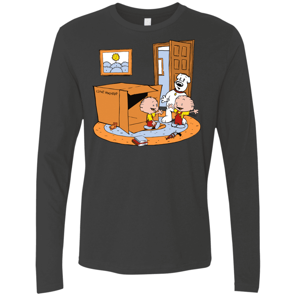 T-Shirts Heavy Metal / S Stewie and Brian Men's Premium Long Sleeve