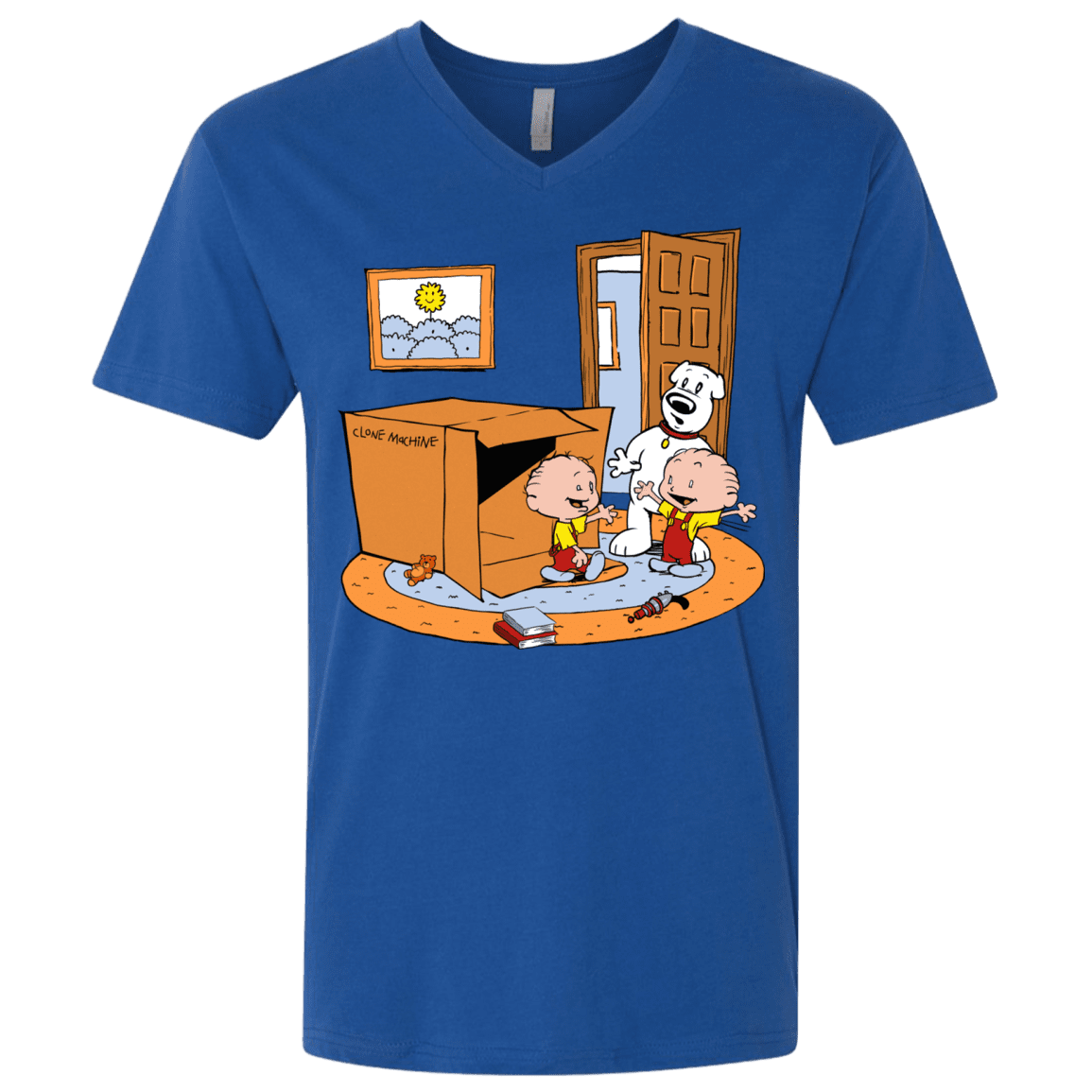 T-Shirts Royal / X-Small Stewie and Brian Men's Premium V-Neck