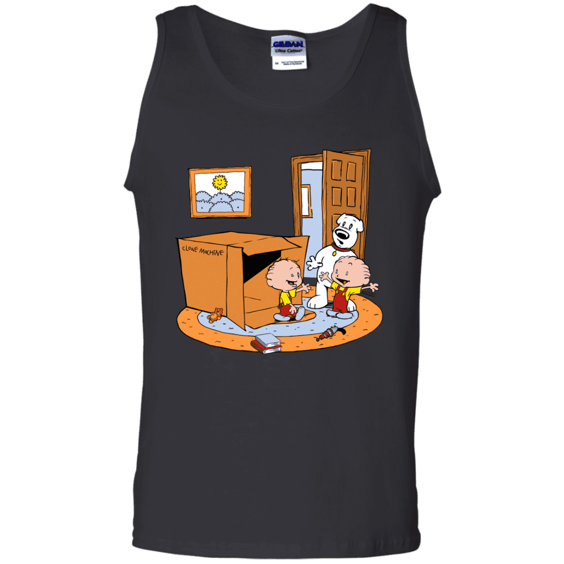 T-Shirts Black / S Stewie and Brian Men's Tank Top