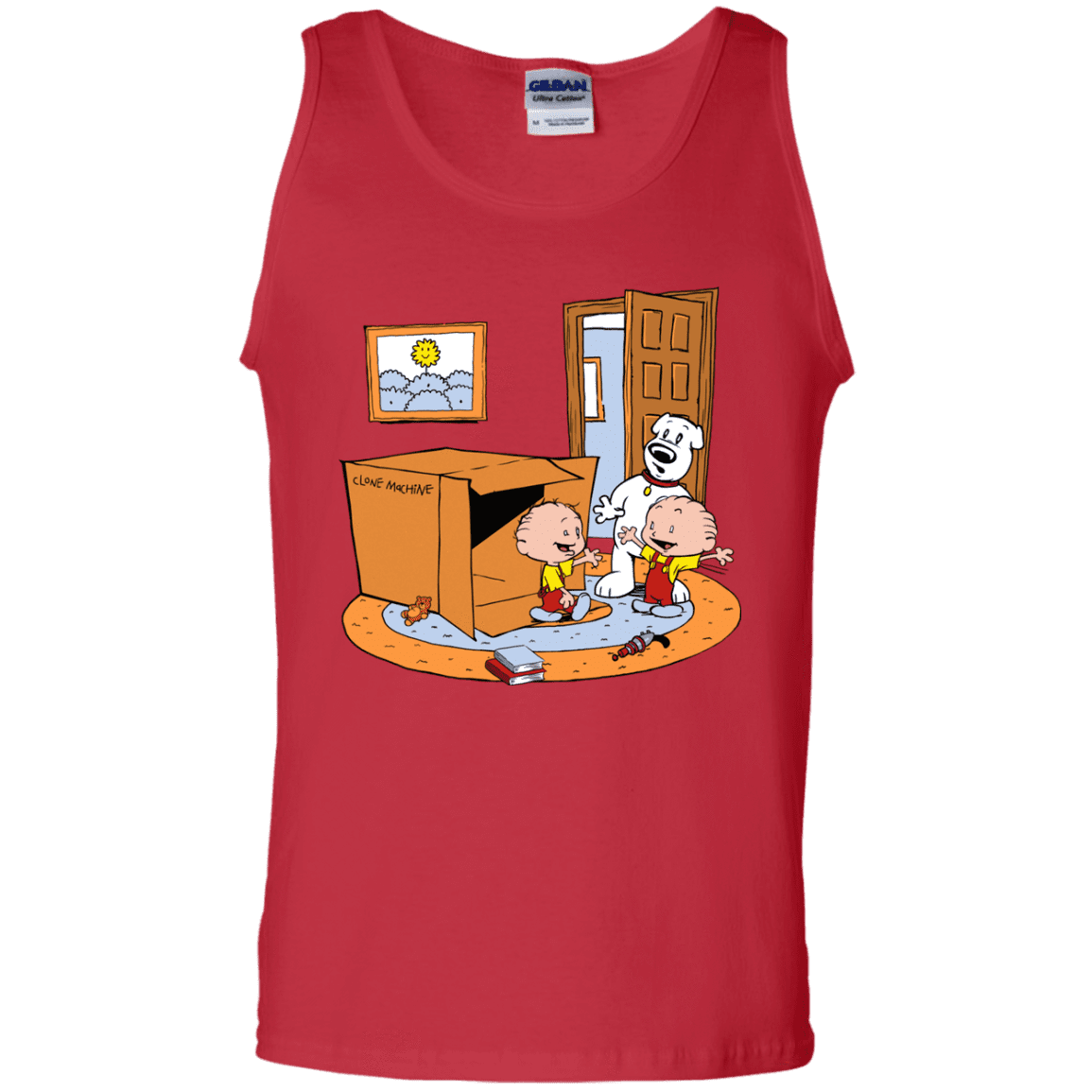 T-Shirts Red / S Stewie and Brian Men's Tank Top
