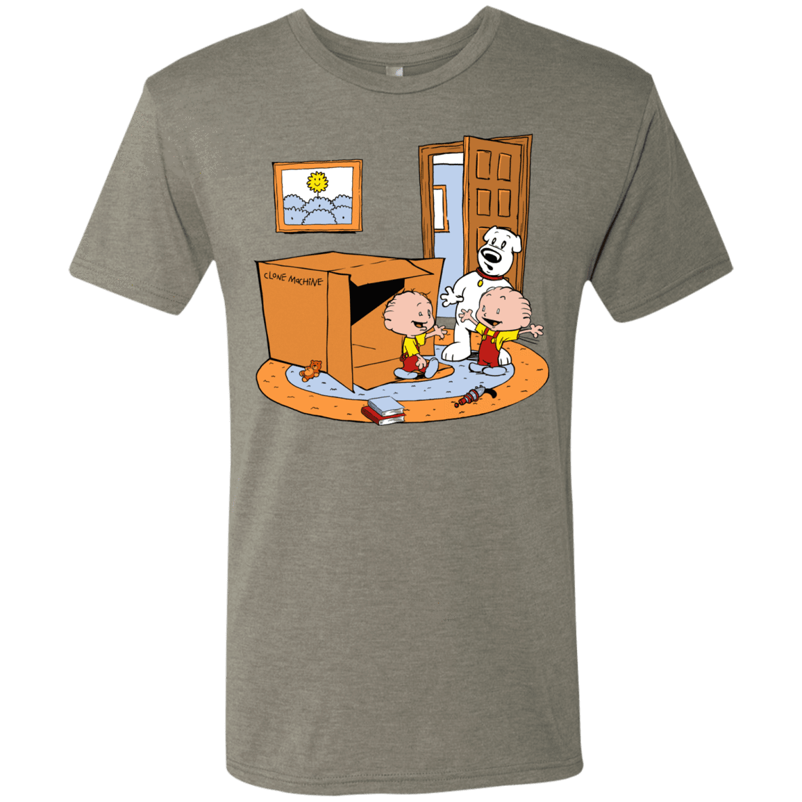 T-Shirts Venetian Grey / S Stewie and Brian Men's Triblend T-Shirt