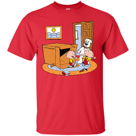 T-Shirts Red / S Stewie and Brian T-Shirt