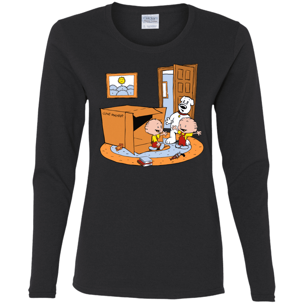 T-Shirts Black / S Stewie and Brian Women's Long Sleeve T-Shirt