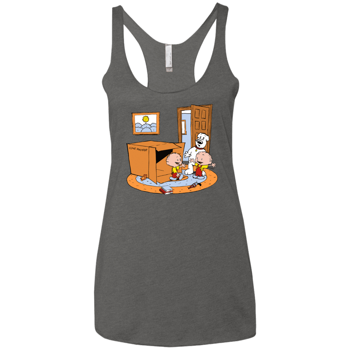 T-Shirts Premium Heather / X-Small Stewie and Brian Women's Triblend Racerback Tank