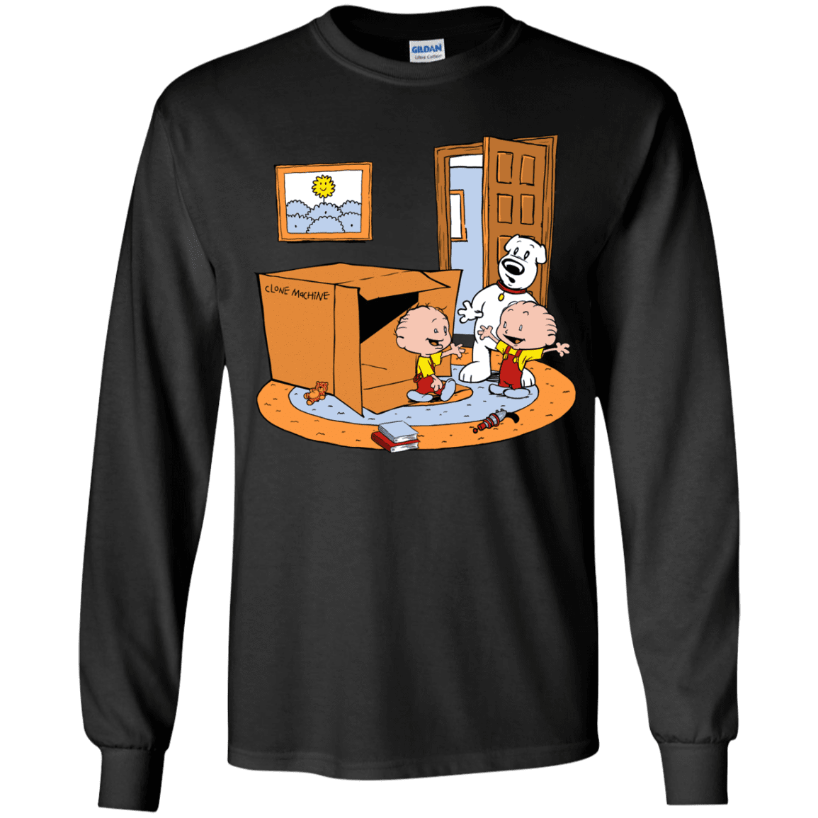 T-Shirts Black / YS Stewie and Brian Youth Long Sleeve T-Shirt