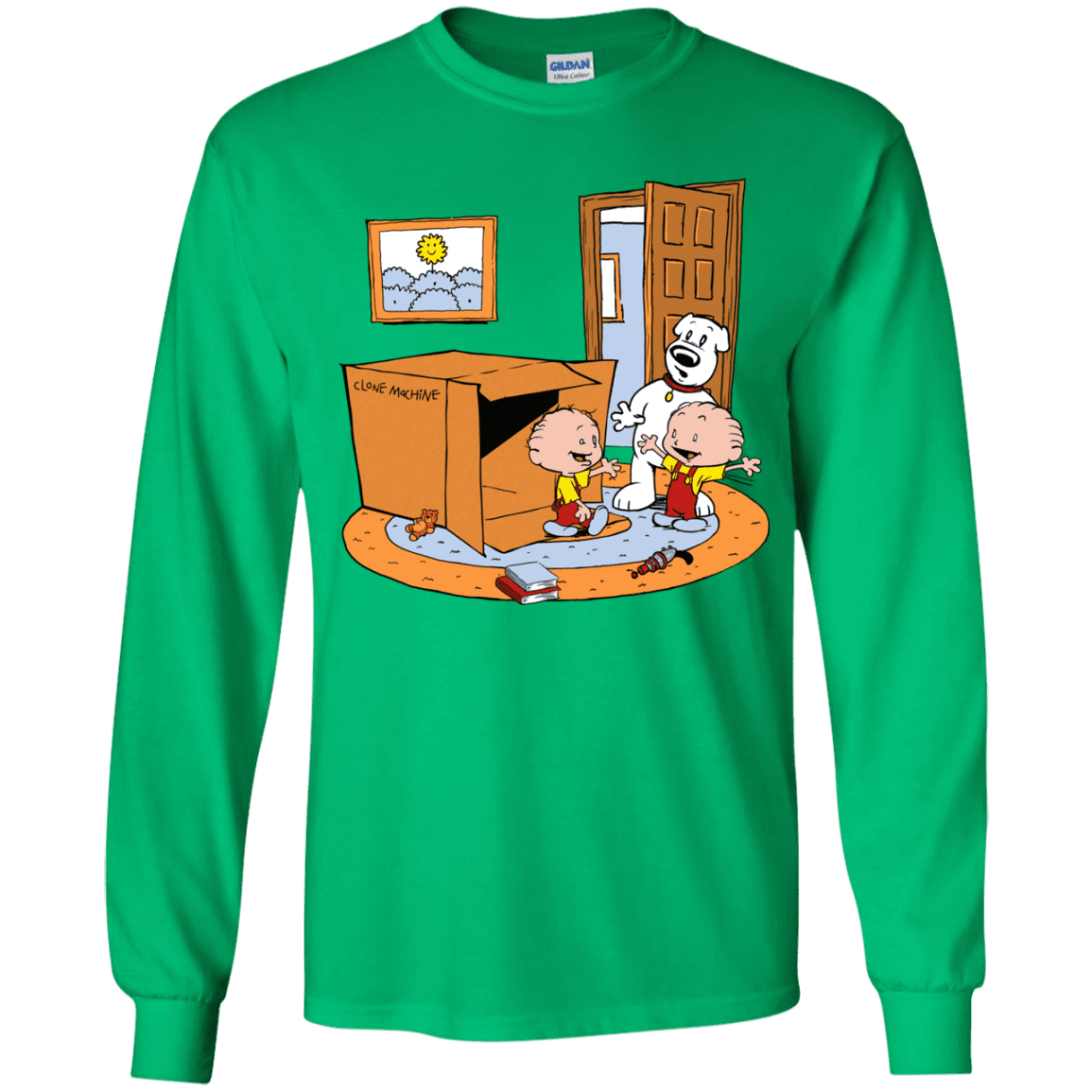 T-Shirts Irish Green / YS Stewie and Brian Youth Long Sleeve T-Shirt