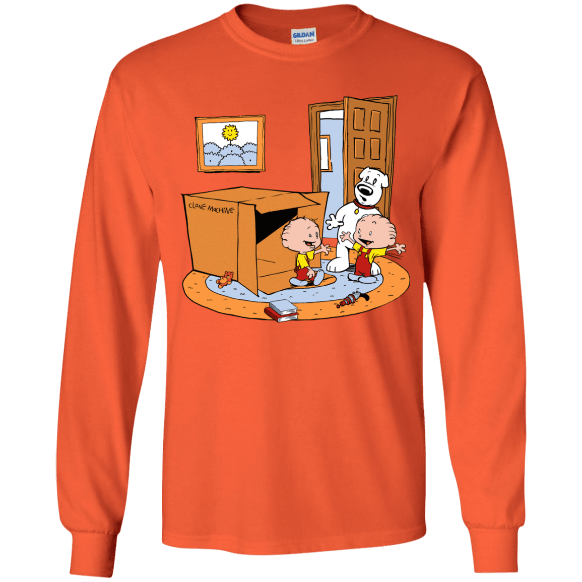 T-Shirts Orange / YS Stewie and Brian Youth Long Sleeve T-Shirt