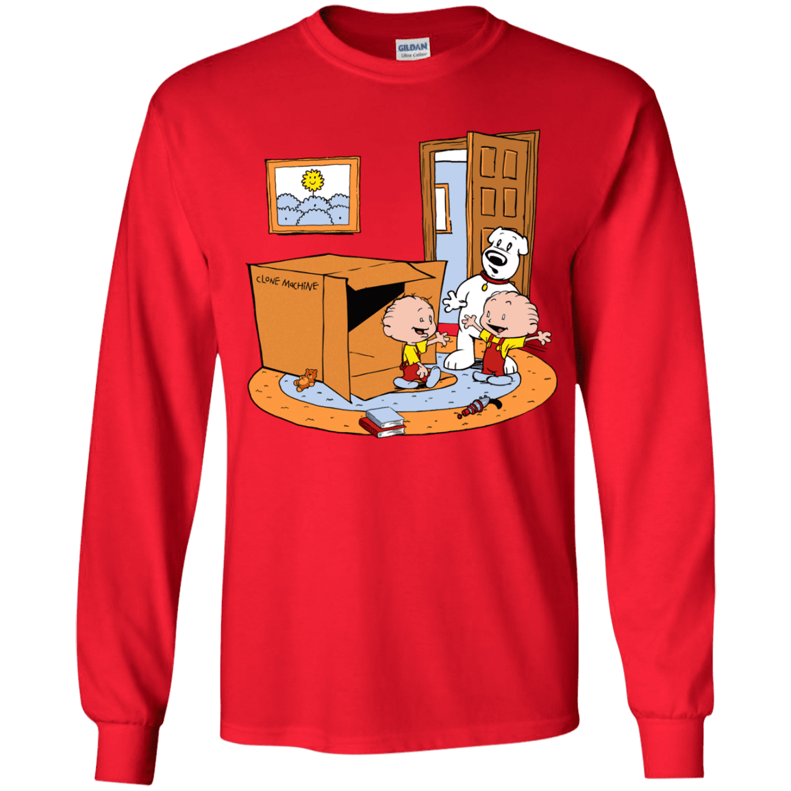 T-Shirts Red / YS Stewie and Brian Youth Long Sleeve T-Shirt