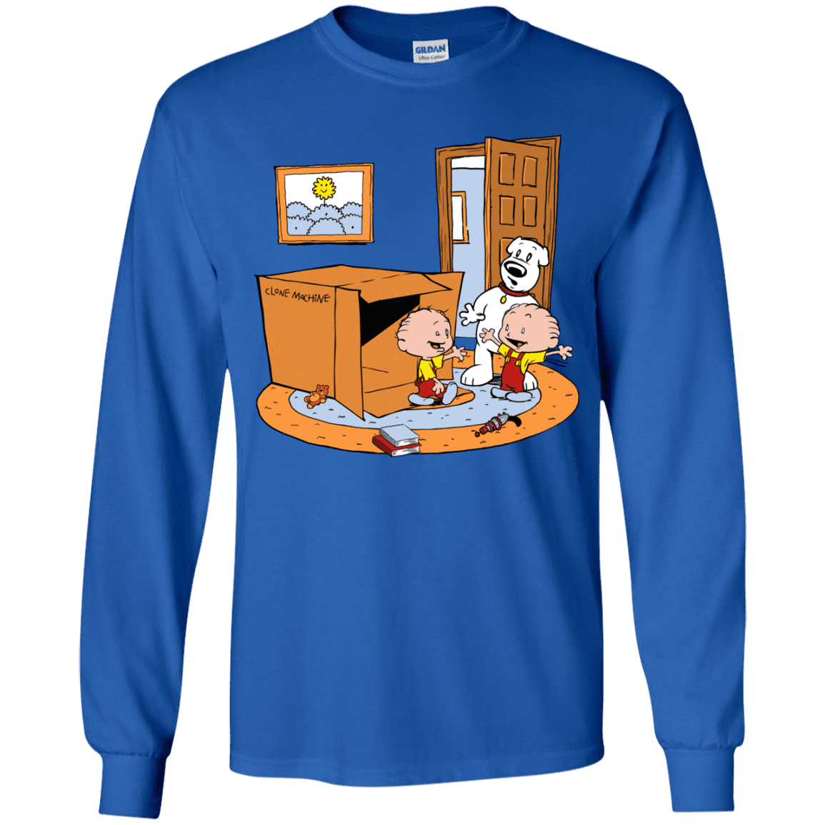 T-Shirts Royal / YS Stewie and Brian Youth Long Sleeve T-Shirt