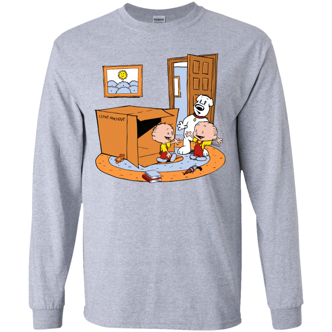 T-Shirts Sport Grey / YS Stewie and Brian Youth Long Sleeve T-Shirt