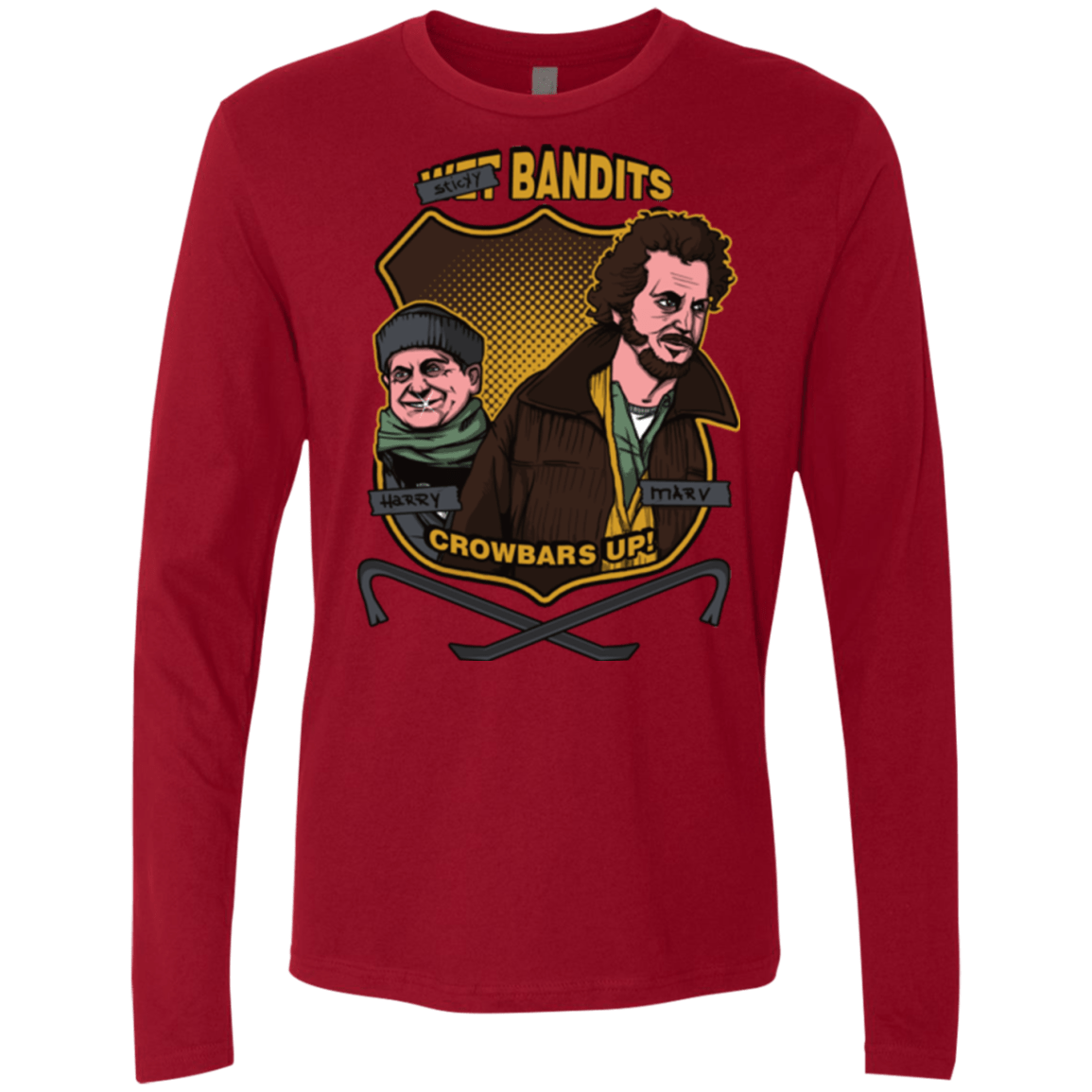 T-Shirts Cardinal / Small Sticky Bandits Men's Premium Long Sleeve